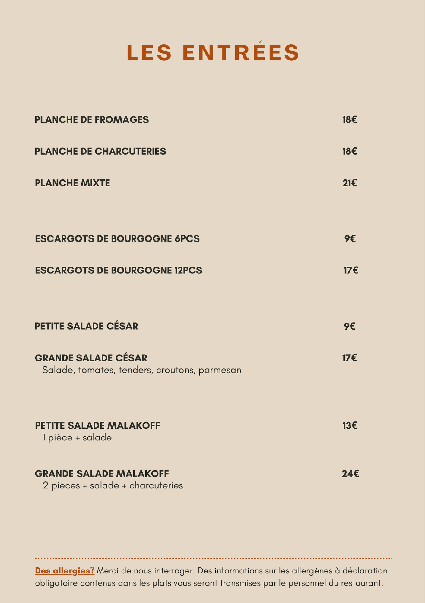 Menu page 2